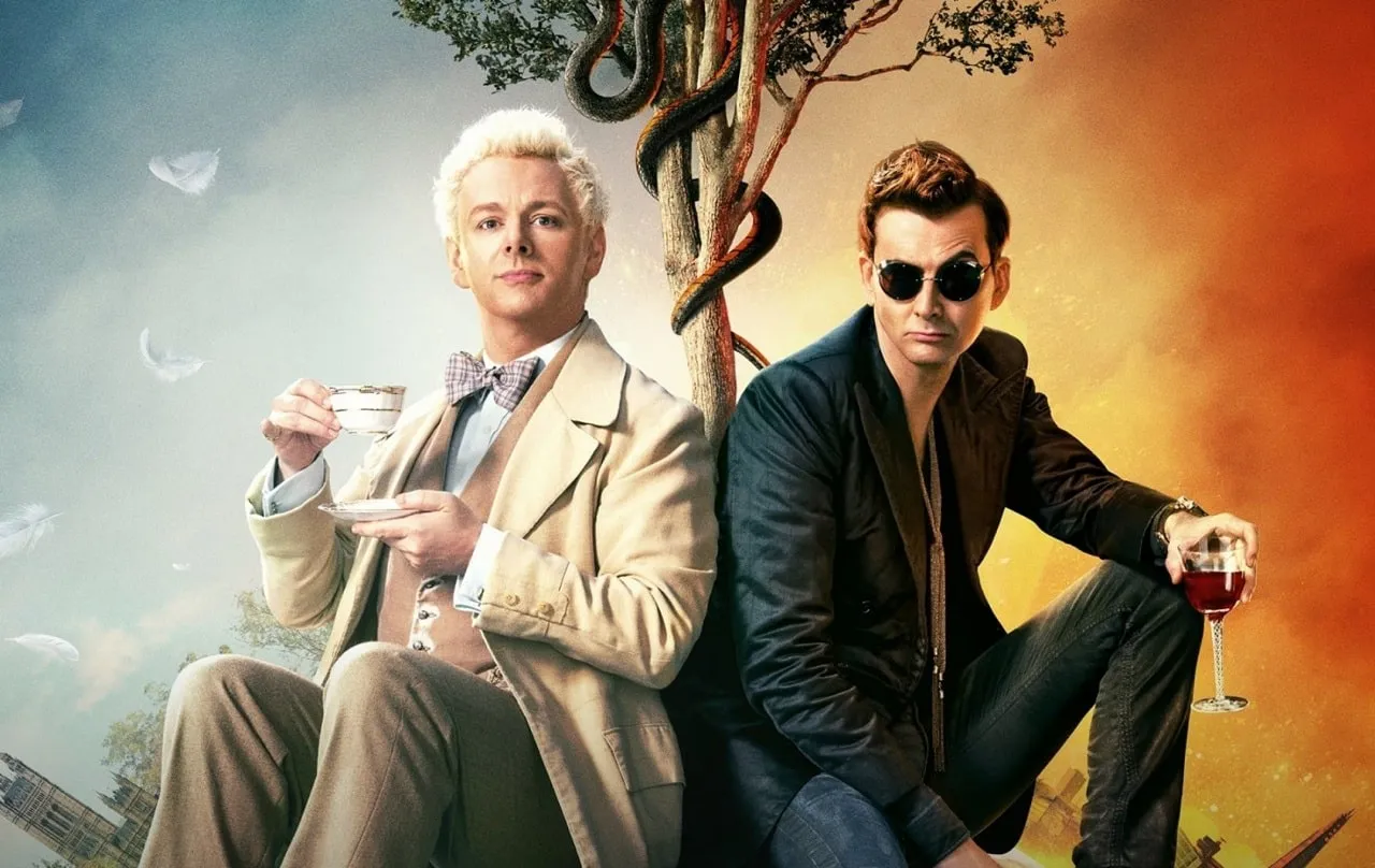 Arte promocional de Good Omens de Prime Video