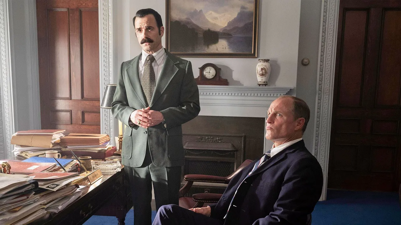 Woody Harrelson y Justin Theroux en Los Plomeros de la Casa Blanca