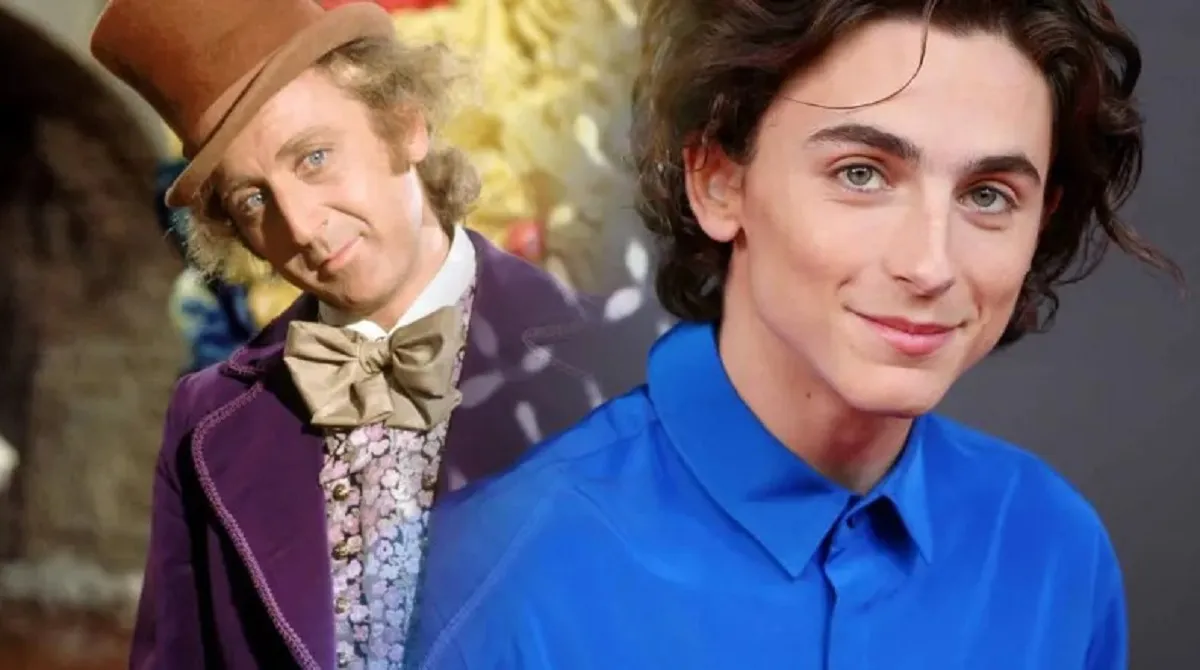Timothée Chalamet y Gene Wilder