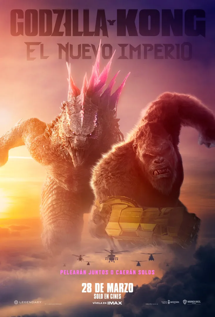 Godzilla y Kong El Nuevo Imperio Póster Estreno Chile