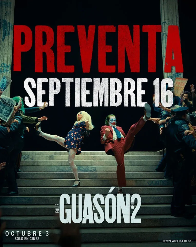 Preventa de entradas para el GUASÓN 2: FOLIE Á DEUX