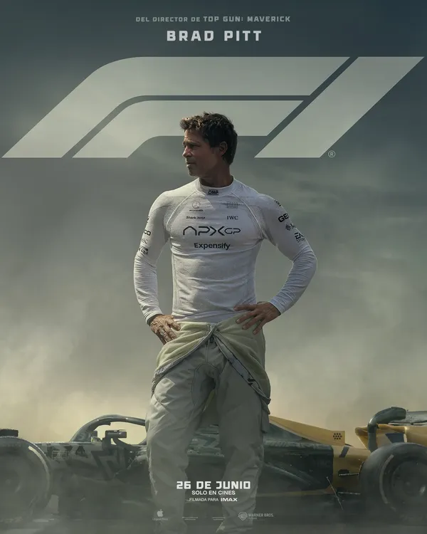 Afiche oficial de F1 Brad Pitt