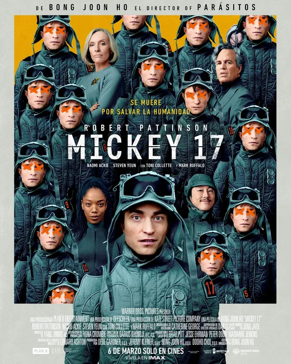 Poster oficial de Mickey 17 Robert Pattinson