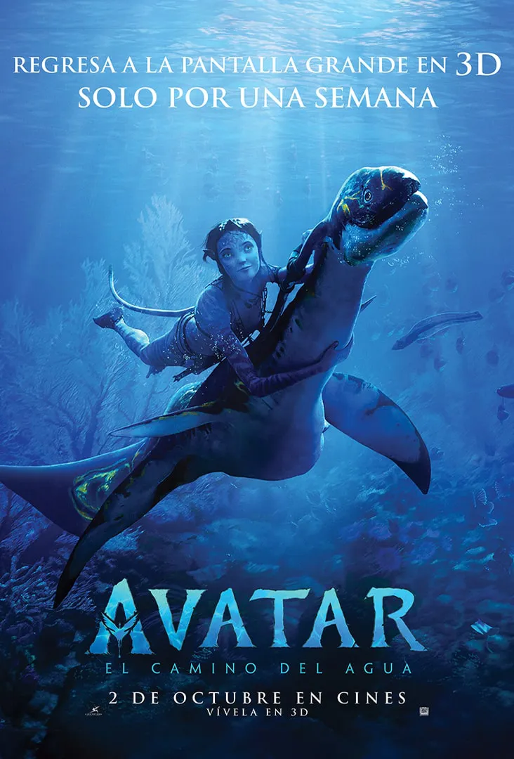 Avatar 2 Póster Reestreno Chile