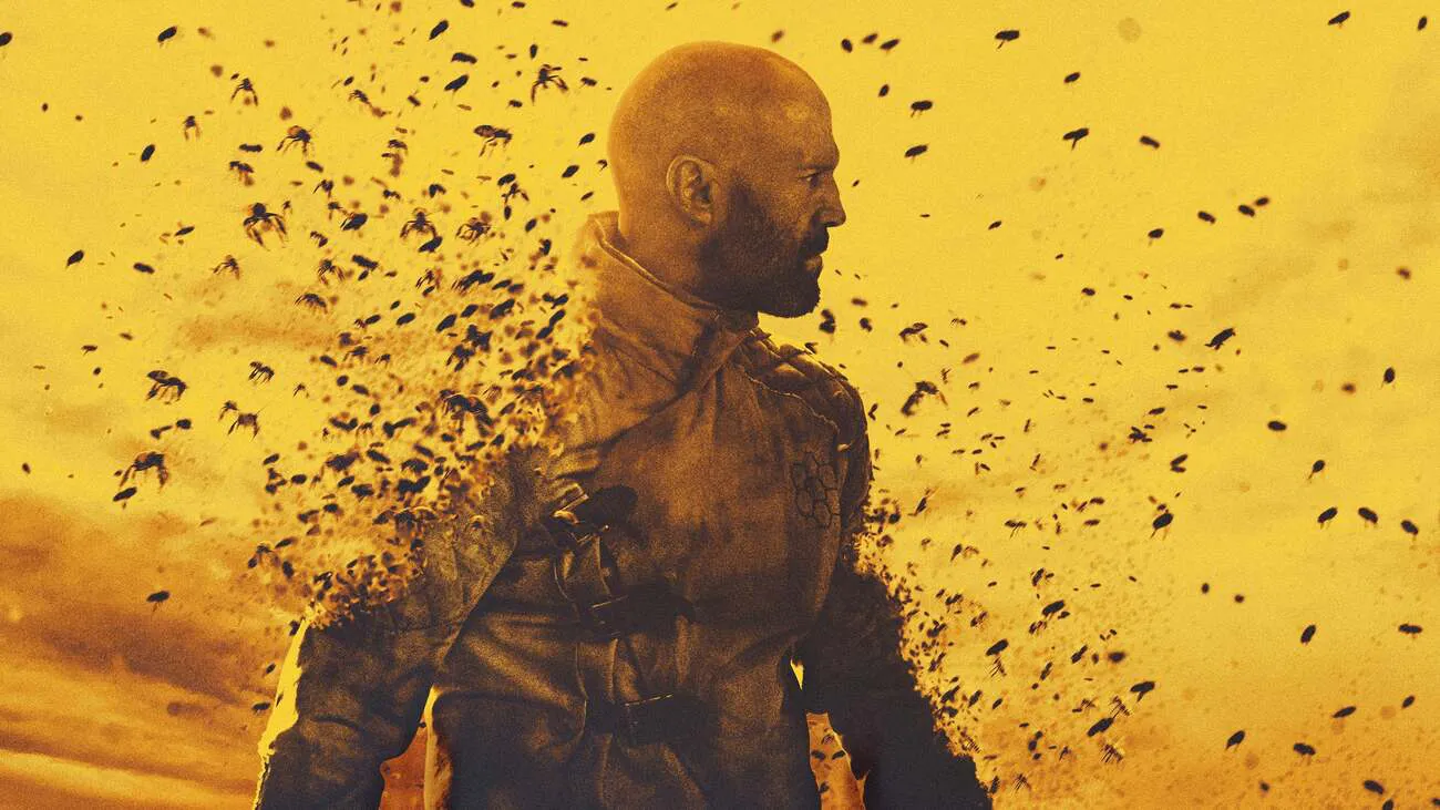 Jason Statham en arte promocional de Beekeper review