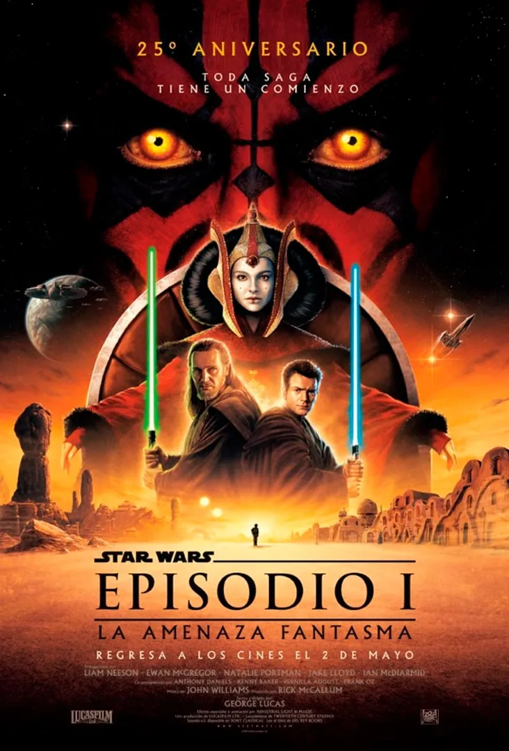 Star Wars Episodio I Póster Estreno Chile