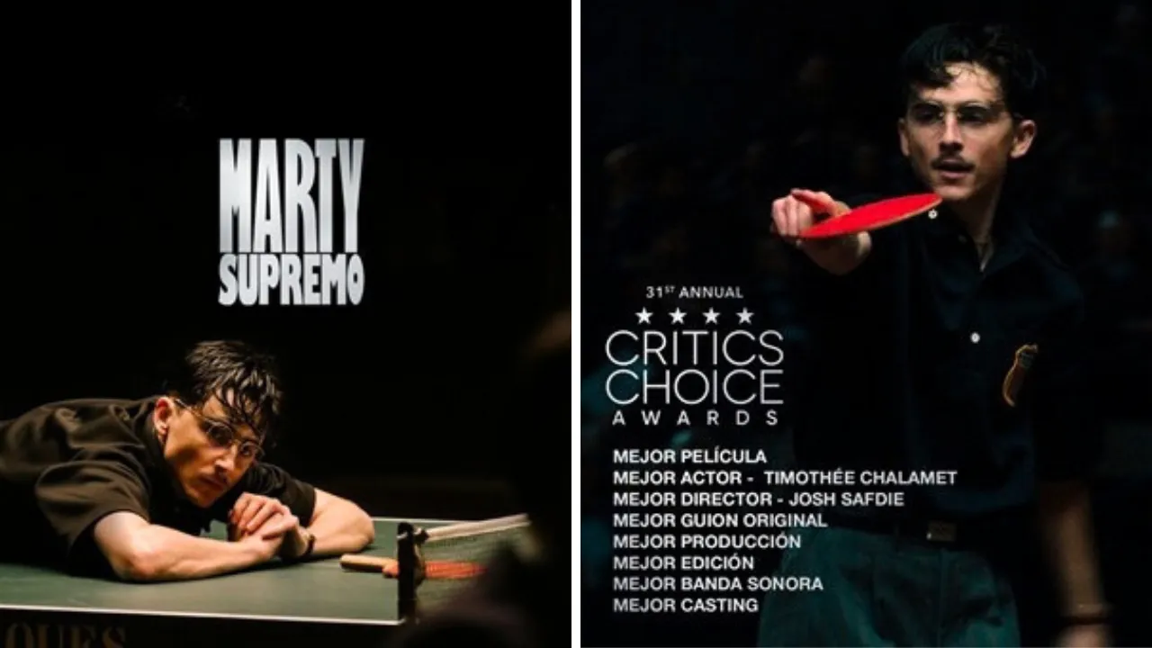 Marty Supremo se instala entre las películas más nominadas del año Marty Supremo se instala entre las películas más nominadas del año