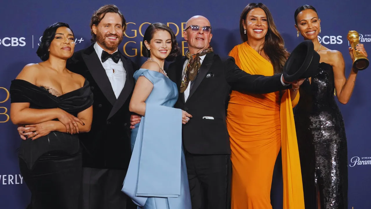 Elenco Emilia Pérez ceremonia Globos de Oro 2025