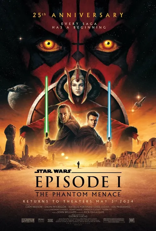 Póster Star Wars Episodio I La Amenaza Fantasma 88-min