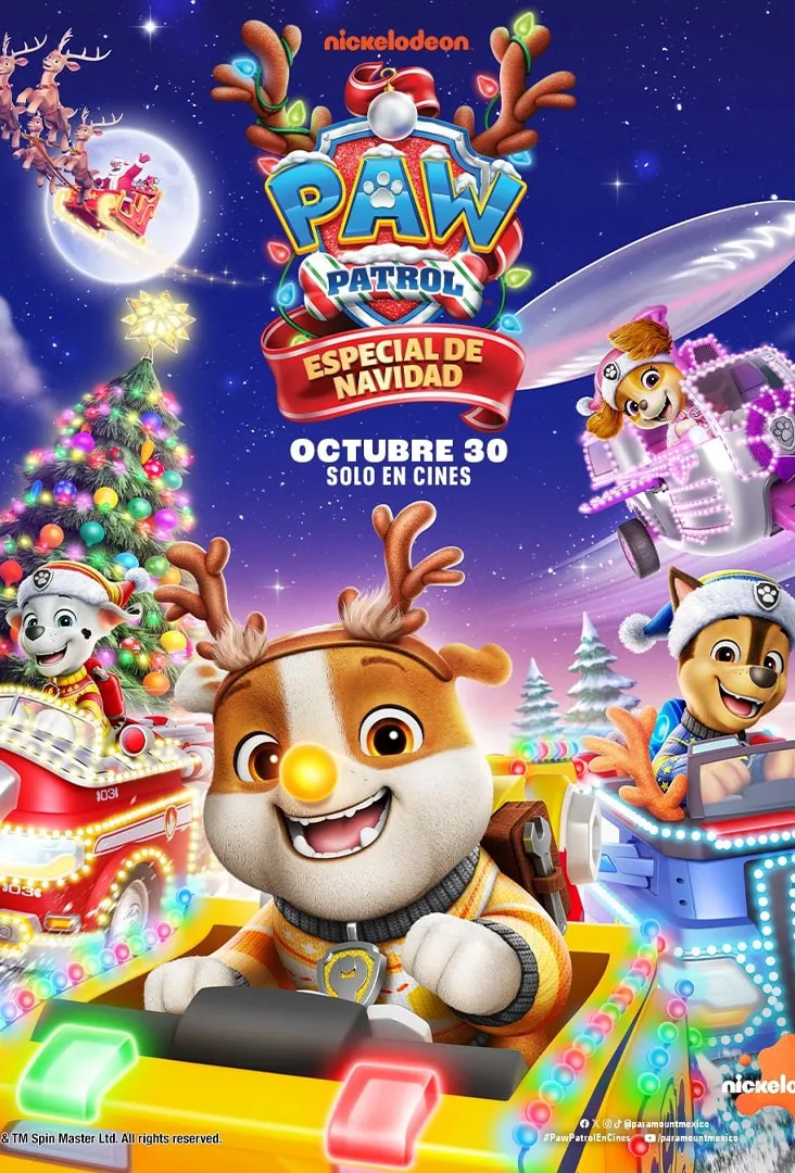 Paw Patrol Especial Navidad 2025 Poster Estreno