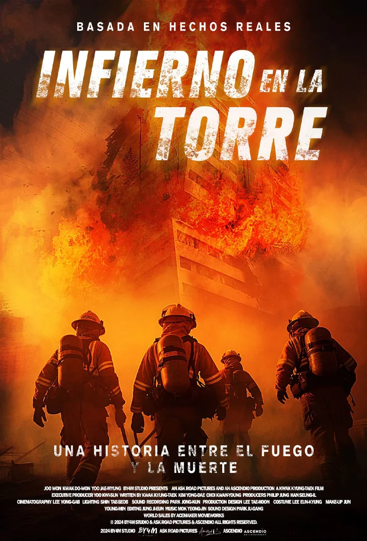 Infierno en la torre Poster Estreno Chile