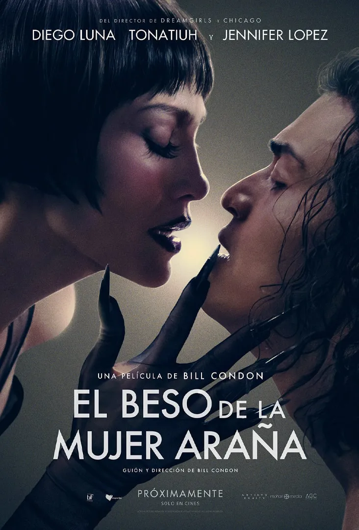 El beso de la mujer araña Poster estreno