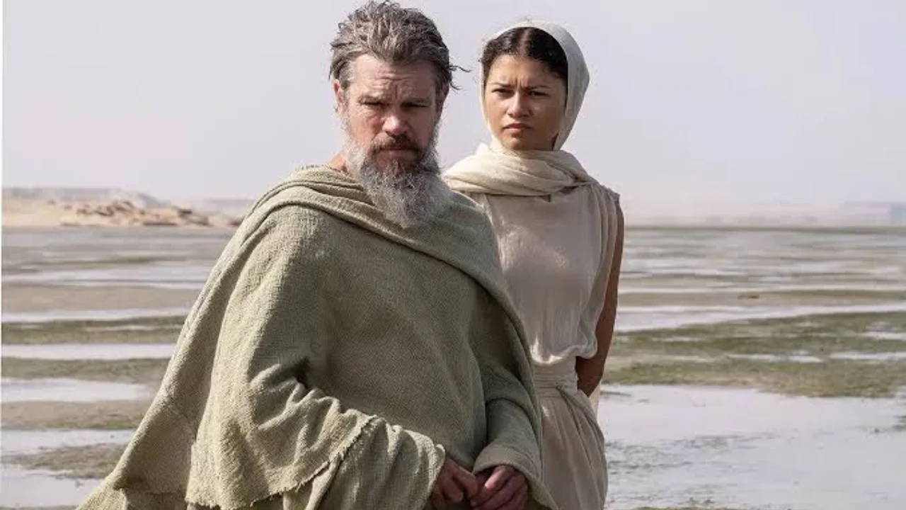 Matt Damon y Zendaya en La Odisea