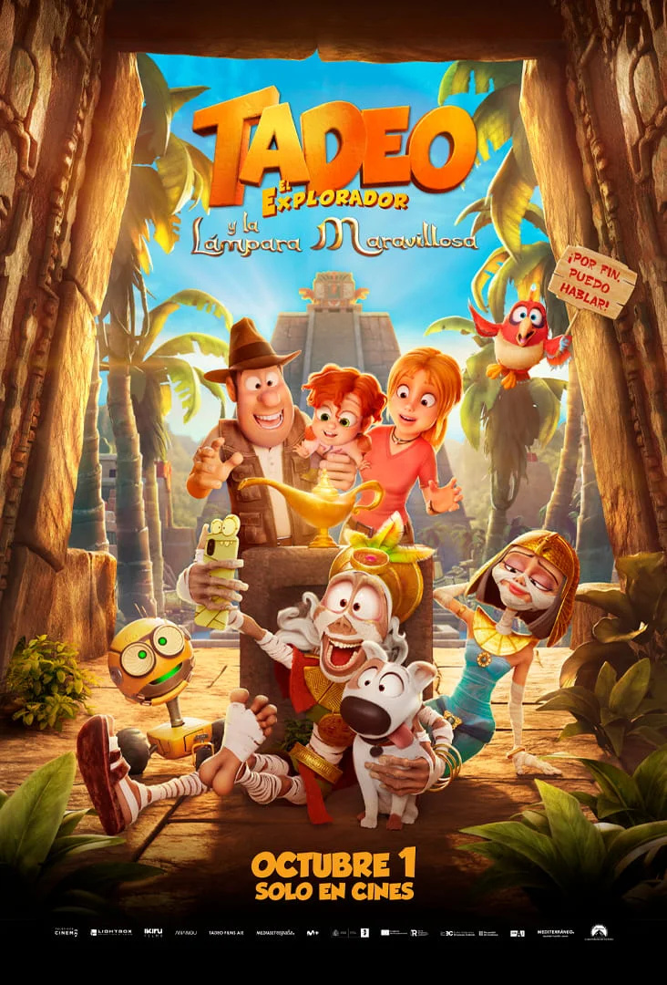 Tadeo Jones y la Lámpara Maravillosa poster estreno Chile