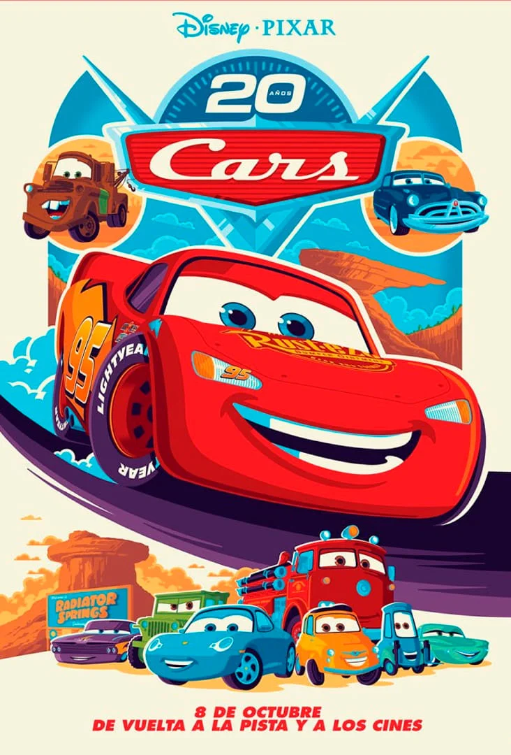 Cars Reestreno 2026 Poster Estreno Chile