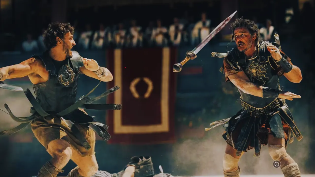 Crítica de Gladiador II Pedro Pascal y Paul Mescal