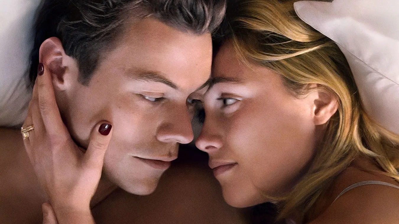 Florence Pugh y Harry Styles en No Te Preocupes Cariño
