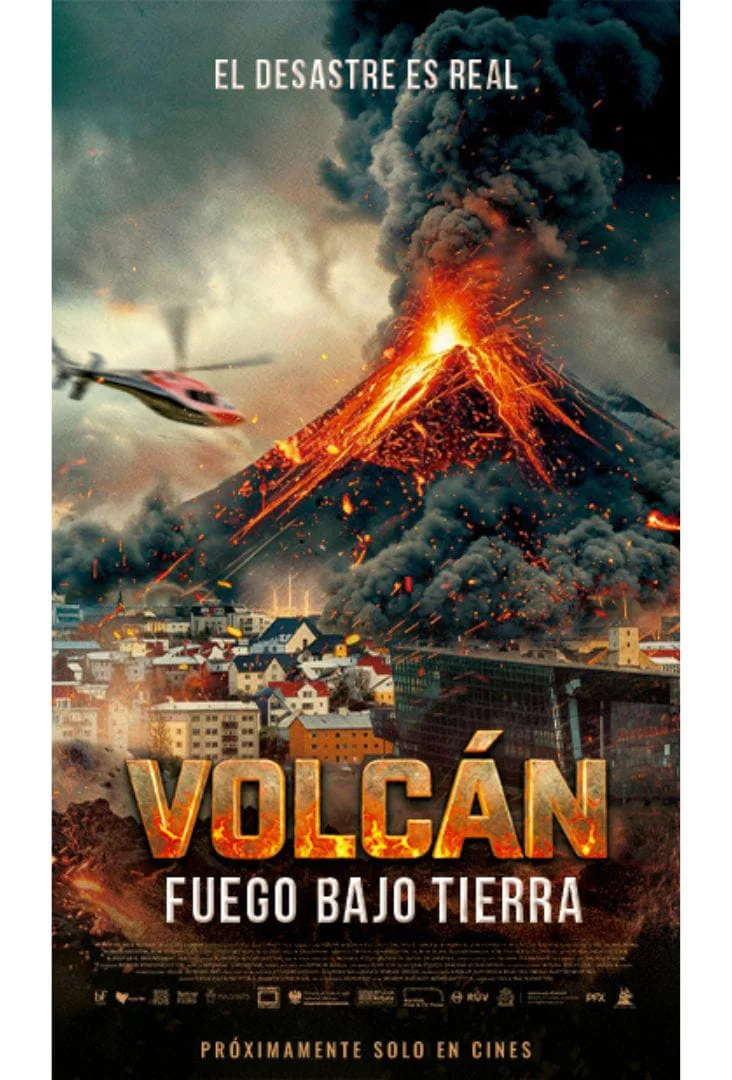 Volcán fuego bajo tierra Póster Estreno