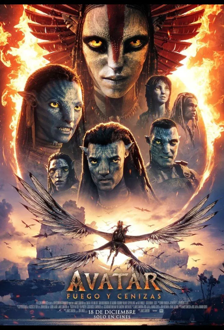 Avatar fuego y ceniza Póster Estrenos