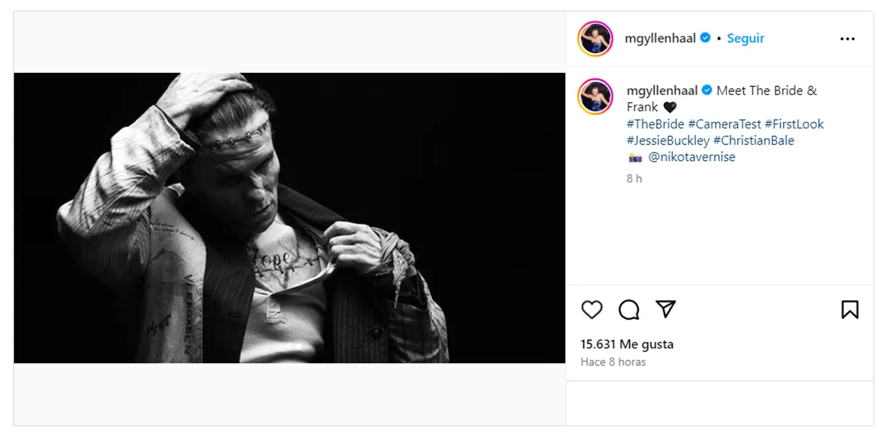 Christian Bale película de Frankenstein